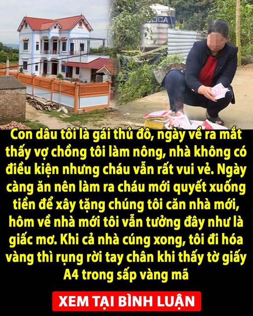 Con dâu tôi là gái thủ đô, ngày về ra mắt thấy vợ chồng tôi làm nông, nhà không có điều kiện nhưng cháu vẫn rất vui vẻ.