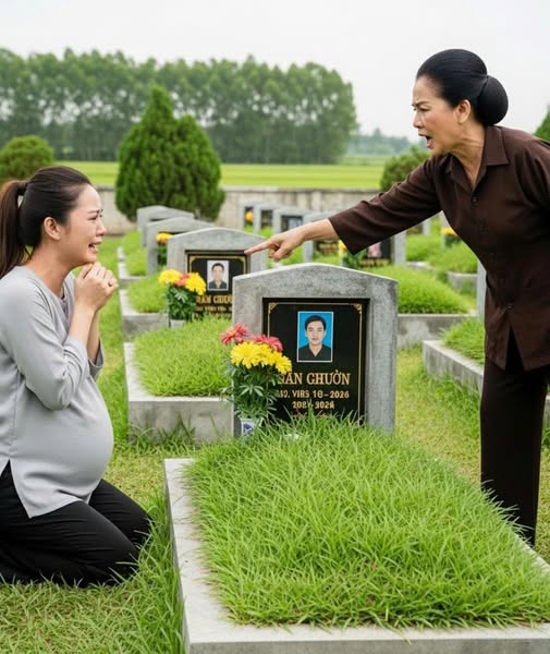 Con trai m/ất m/ộ mới xanh cỏ mà con dâu bụng đã lùm lùm