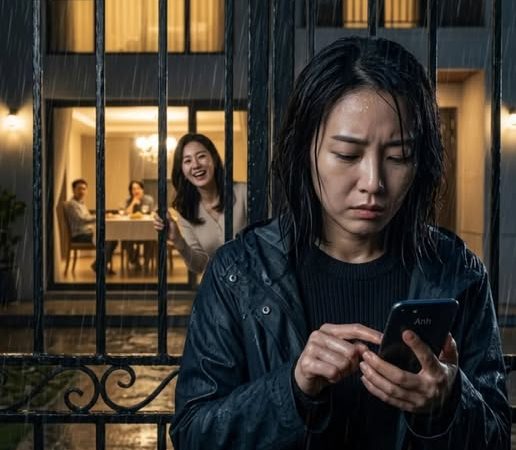 Em chồng nhốt tôi ngoài cửa cho dầm mưa suốt một đêm, cả nhà không ai quan tâm. Tôi lạnh đến run rẩy, chỉ nhắn cho một người một tin nhắn. Ngày hôm sau