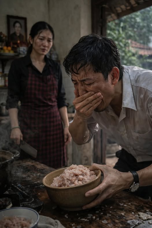 Đi làm về nhà đ::ói quá tôi vội lấy bát cơm ở cữ mà mẹ cho vợ mình ăn, nhưng vừa nuốt miếng cơm trong miệng tôi đã phải nô::n hết ra, không thể ngờ đây là thứ vợ tôi vẫn ăn hàng ngày mà tôi lại phớt lờ không tin