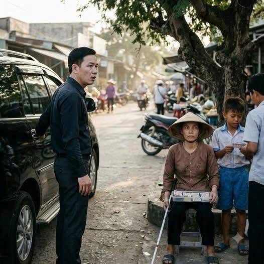Về Quê Giỗ Cha, Tỷ Phú Chết Lặng Thấy Vợ Cũ Mù Lòa Bán Vé Số, Cậu Bé Bên Cạnh