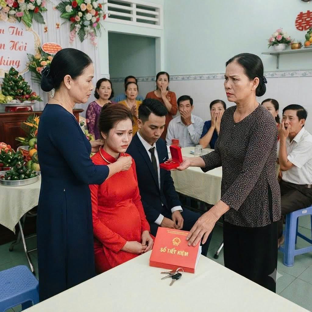 THÔNG GIA TRAO VÀNG GI;Ả CHO CON DÂU VÌ CHÊ “CÓ BẦU TRƯỚC”, MẸ CÔ DÂU ĐỨNG DẬY TRAO LẠI MỘT THỨ KHIẾN CẢ HỌ NHÀ TRAI IM BẶT
