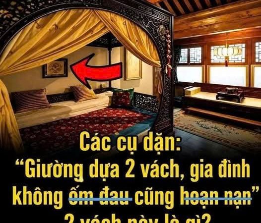 Giường dựa 2 vách, gia đình không ố;m đa;u cũng ho;ạn n;ạn, 2 vách này là gì?
