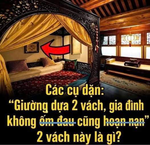 Giường dựa 2 vách, gia đình không ố;m đa;u cũng ho;ạn n;ạn, 2 vách này là gì?