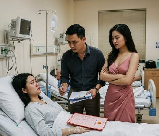 hồng é/p vợ bệ/nh nặng kí đơn ly/hôn ngay trước mặt nh/ân tì/nh
