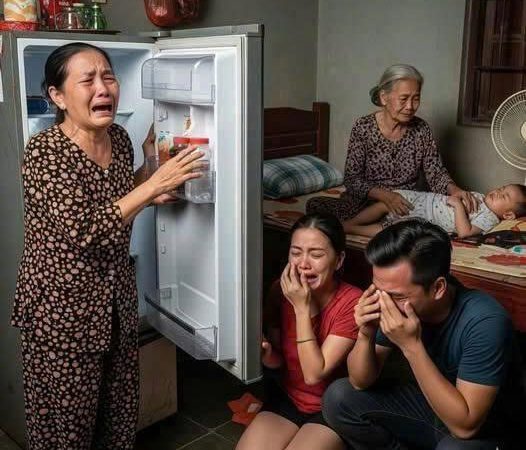 Con dâu bận đi công tác, để cháu cho bà nội trông, trở về thấy nhà cửa vẫn ngăn nắp, cháu ngủ ngon, nhưng mở tủ lạnh ra thì mẹ trẻ bỗng gào khóc ngất lịm