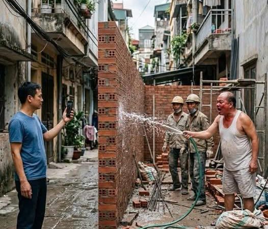 Hàng xóm treo 4 cục nóng điều hòa lấn hết tường nhà tôi, 1 tháng sau ông ta khóc lóc vanxin tháo giùm….