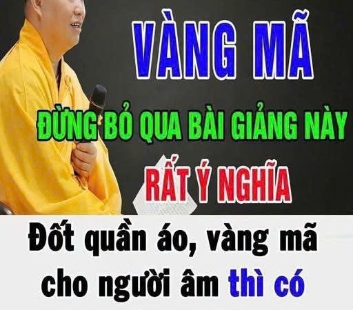 Đ.ốt vàng m;ã có gửi tới người đã khuất?
