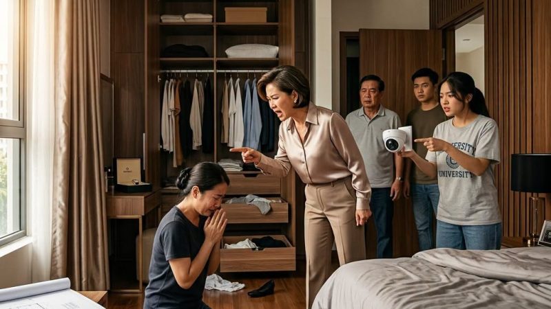 M;ất vàng, cả nhà xúm vào đổ cho người giúp việc nhưng cam;era đã vạ;ch tr;ần sự thật độ;ng tr;ời..
