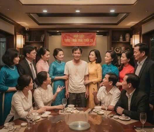 Đi họp lớp, tôi b;ị bạn năm xưa cư;/ời nhạo vì làm bảo vệ lương 7 triệu, đến khi con trai tôi đến đón tất cả phải sữngsờ