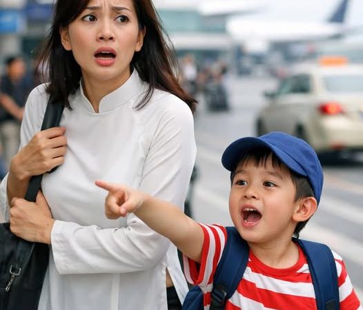 Khi đứa trẻ nói ‘con thấy bố’ trong sân bay, mẹ phải đối mặt với gì?