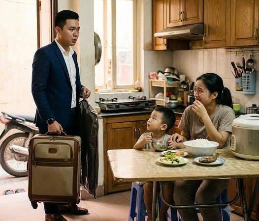 chòng Xa Nhà Sáu Năm Trở Về, Ch/ết Lặng Khi Thấy Vợ Ăn Cơm Nguội Trong Gian Bếp Cũ
